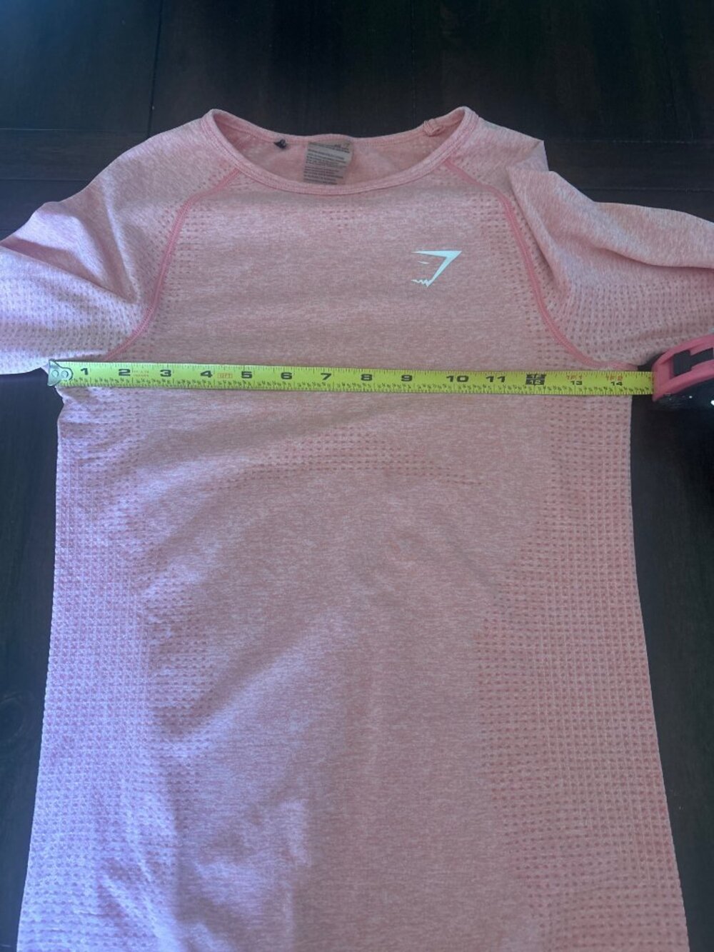 Gymshark Womens Seamless Long Sleeve Workout Top Pink Thumbholes Size S - Picture 9 of 11